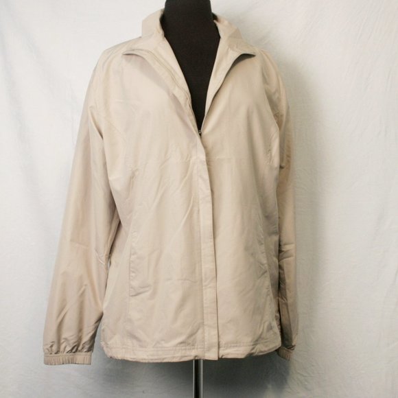 Tan Windbreaker Jacket - Picture 1 of 8